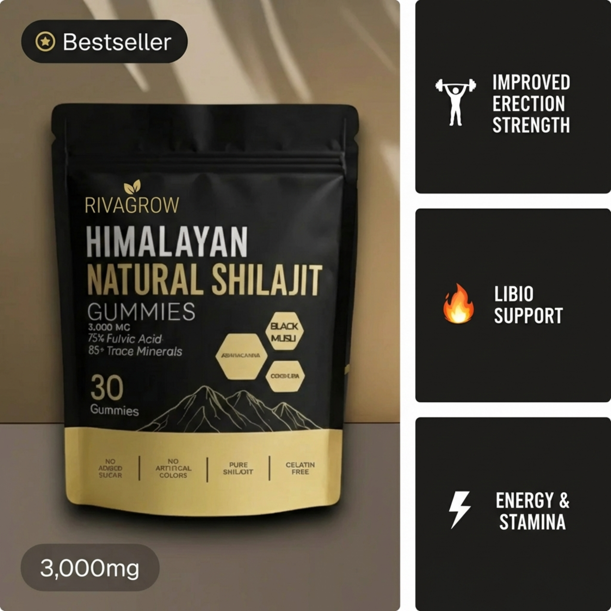 Shilajit Male Performance Gummies