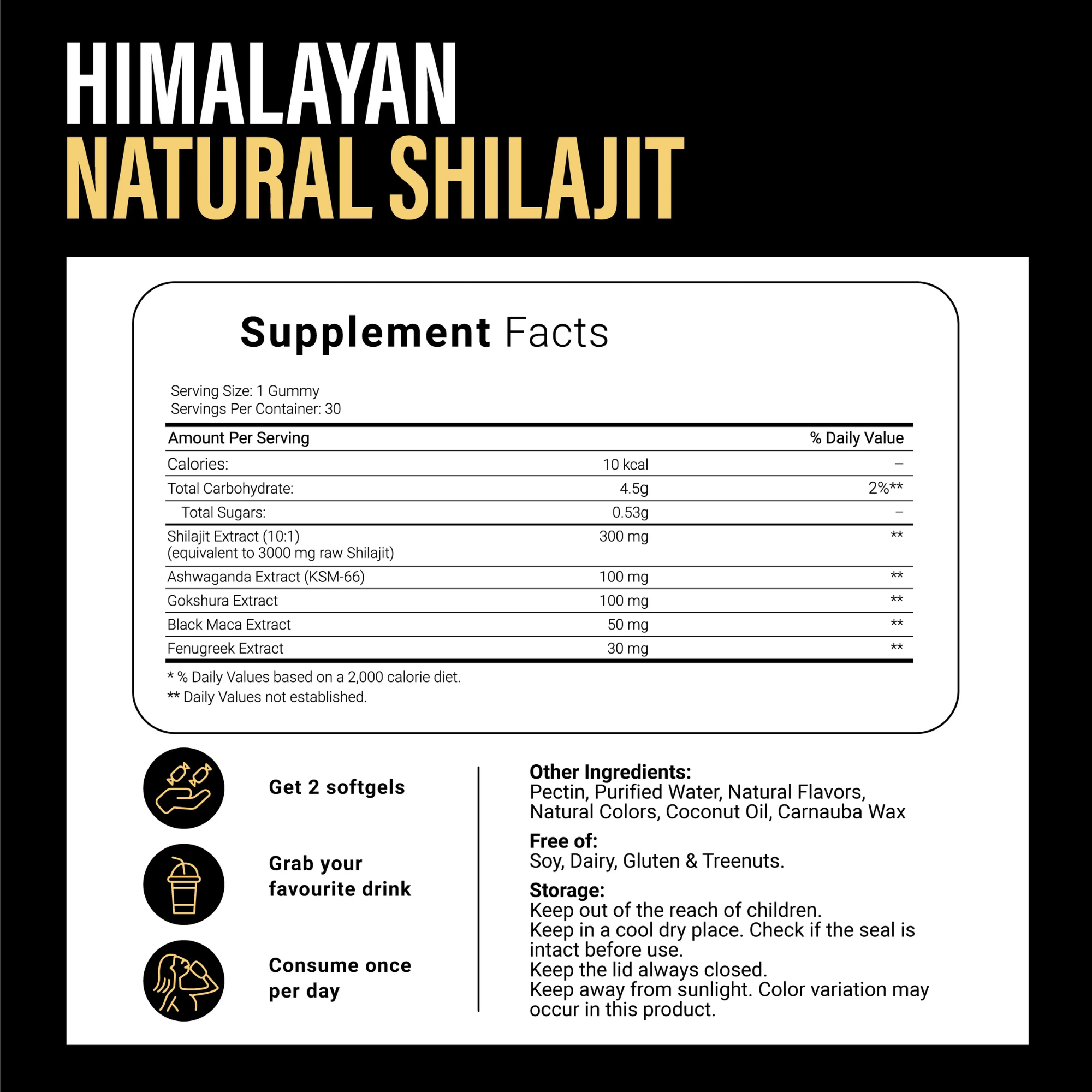 Shilajit Male Performance Gummies