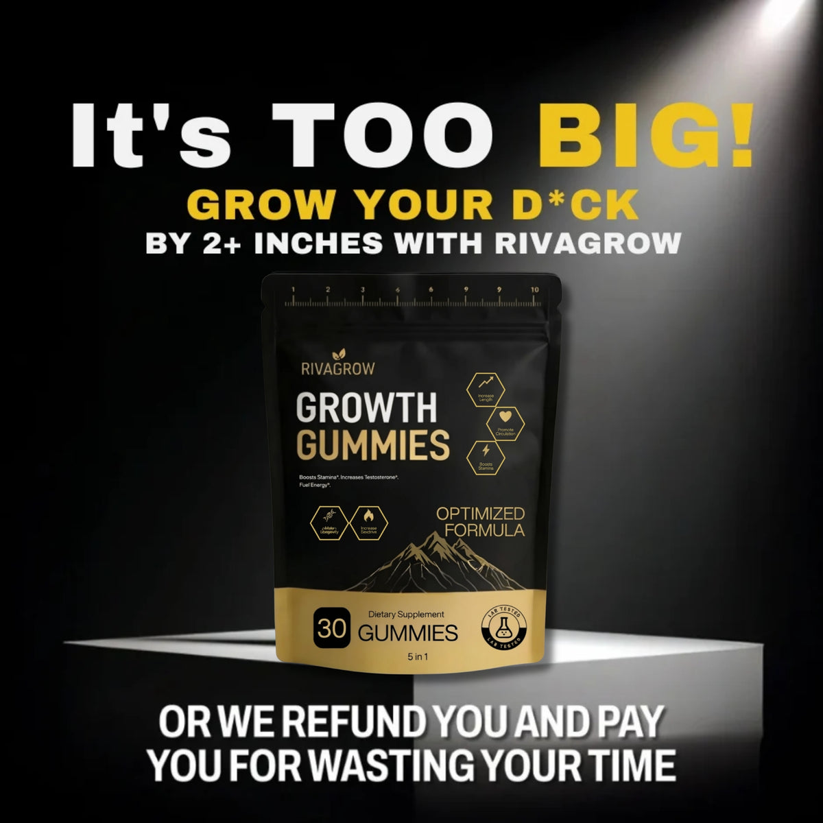 GROWTH GUMMIES | 5 in 1 Size & Stamina Support