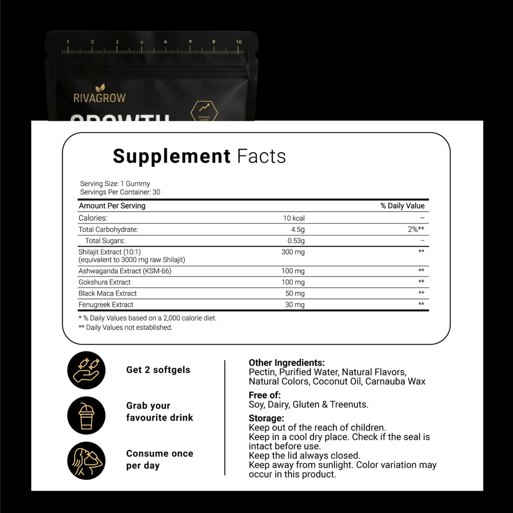 GROWTH GUMMIES | 5 in 1 Size & Stamina Support